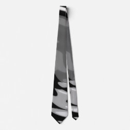 Abstrakte Monochrome Swirl Neck Tie Krawatte