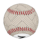 Abstrakte Monogramm Baseball (Rückseite)