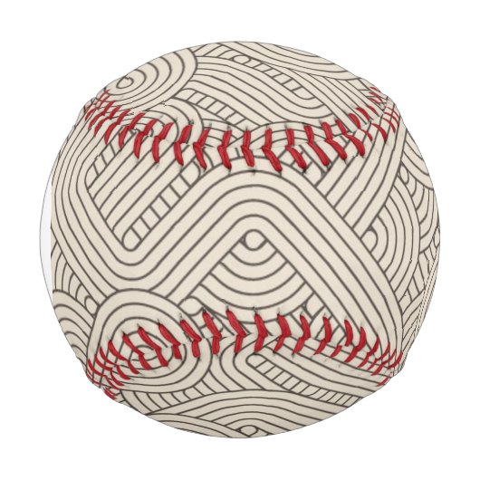 Abstrakte Monogramm Baseball (Vorderseite)