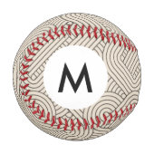 Abstrakte Monogramm Baseball (Vorderseite Links)
