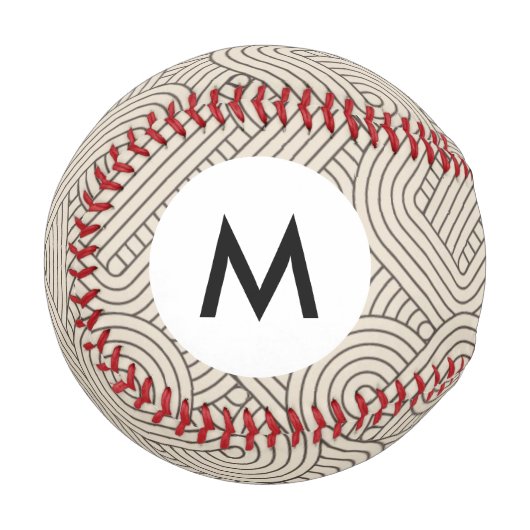 Abstrakte Monogramm Baseball (Vorderseite Links)