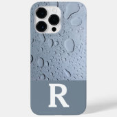 Abstrakte Monogramm-Initialen, graue, benutzerdefi Case-Mate iPhone Hülle (Rückseite)