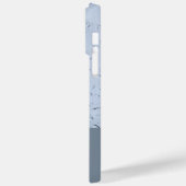 Abstrakte Monogramm-Initialen, graue, benutzerdefi Case-Mate iPhone Hülle (Rückseite / Links)