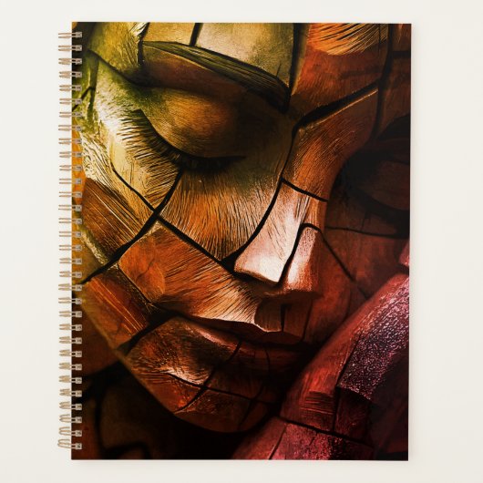 Abstrakte Mosaik Feminine Face Wall Art - Textil Planer (Vorderseite)