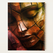 Abstrakte Mosaik Feminine Face Wall Art - Textil Planer (Rückseite)