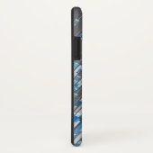 Abstrakte Mosaik-Kunst-blaue Digitalanschlüsse Case-Mate iPhone Hülle (Hinten/Rechts)