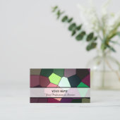Abstrakte Mosaikfliesen Visitenkarte (Stehend Vorderseite)