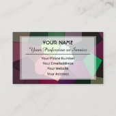 Abstrakte Mosaikfliesen Visitenkarte (Rückseite)