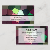 Abstrakte Mosaikfliesen Visitenkarte (Vorne/Hinten)