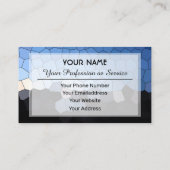 Abstrakte Mosaikfliesen Visitenkarte (Rückseite)