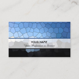 Abstrakte Mosaikfliesen Visitenkarte