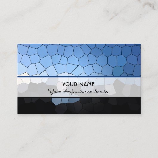 Abstrakte Mosaikfliesen Visitenkarte (Vorderseite)