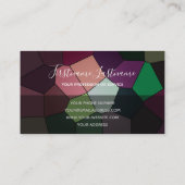 Abstrakte Mosaikfliesen Visitenkarte (Rückseite)