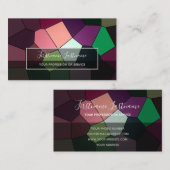 Abstrakte Mosaikfliesen Visitenkarte (Vorne/Hinten)