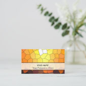 Abstrakte Mosaikfliesen Visitenkarte (Stehend Vorderseite)