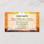 Abstrakte Mosaikfliesen Visitenkarte (Rückseite)