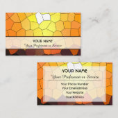 Abstrakte Mosaikfliesen Visitenkarte (Vorne/Hinten)