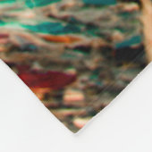Abstrakte Mosaikfotografie Fleecedecke (Ecke)