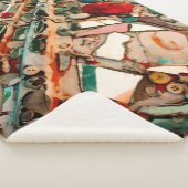 Abstrakte Mosaikfotografie Sherpadecke (3/4)