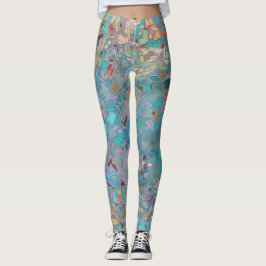 Abstrakte Mosaikkunst Leggings