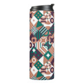 Abstrakte Mosaikthermie Thermosbecher (Nach links gedreht)