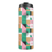Abstrakte Mosaikthermie Thermosbecher (Vorderseite)