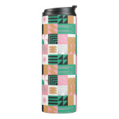 Abstrakte Mosaikthermie Thermosbecher (Nach links gedreht)