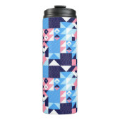 Abstrakte Mosaikthermie Thermosbecher (Vorderseite)