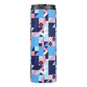 Abstrakte Mosaikthermie Thermosbecher (Rückseite)