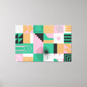 Abstrakte Mosaikwerbung Leinwanddruck (Vorderseite)