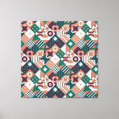 Abstrakte Mosaikwerbung Leinwanddruck (Vorderseite)