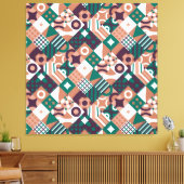 Abstrakte Mosaikwerbung Leinwanddruck (Insitu (Wohnzimmer))