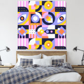 Abstrakte Mosaikwerbung Leinwanddruck (Insitu (Schlafzimmer))