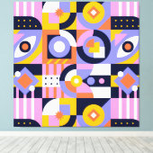 Abstrakte Mosaikwerbung Leinwanddruck (Insitu (Holzboden))