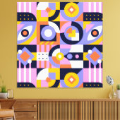 Abstrakte Mosaikwerbung Leinwanddruck (Insitu (Wohnzimmer))