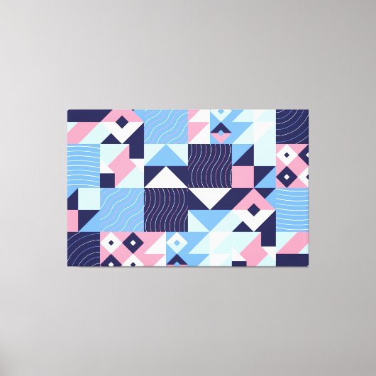 Abstrakte Mosaikwerbung Leinwanddruck (Vorderseite)