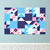 Abstrakte Mosaikwerbung Leinwanddruck (Insitu (Holzboden))