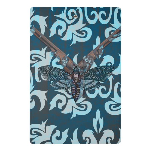 Abstrakte Moth Mini-Zwischenablage Mini Klemmbrett (Rückseite)