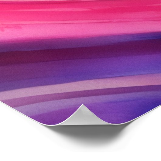 Abstrakte Motion Fflügt Kunstfarben Poster (Ecke)