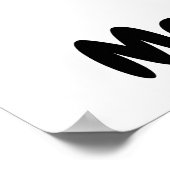 Abstrakte Motivierend Minimalistische Tanzkunst Poster (Ecke)