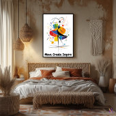 Abstrakte Motivierend Minimalistische Tanzkunst Poster