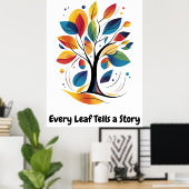 Abstrakte Motivierend Minimalistische Treppe Kunst Poster (Heimbüro)