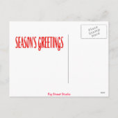 Abstrakte Motorradweihe Feiertagspostkarte (Rückseite)