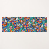 Abstrakte Mulitcolor-Fliesen Yogamatte (Vorderseite (Horizontal))