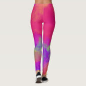 Abstrakte Multicolor-Leggings Leggings (Rückseite)