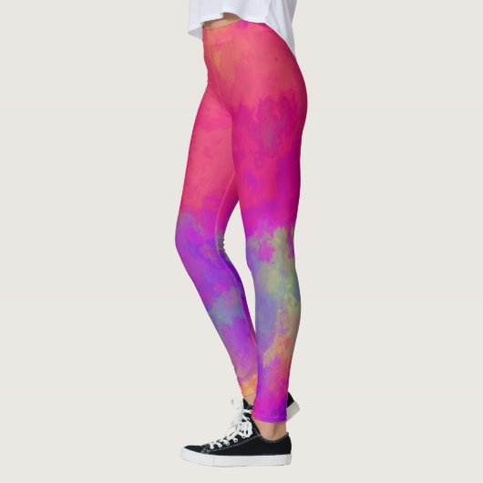Abstrakte Multicolor-Leggings Leggings (Links)