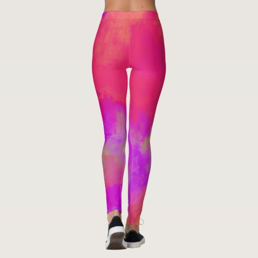 Abstrakte Multicolor-Leggings Leggings (Rückseite)