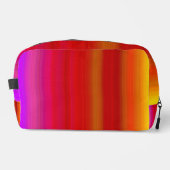 Abstrakte Multicolor Stripes Toilettensäcke Waschbeutel (Vorderseite)