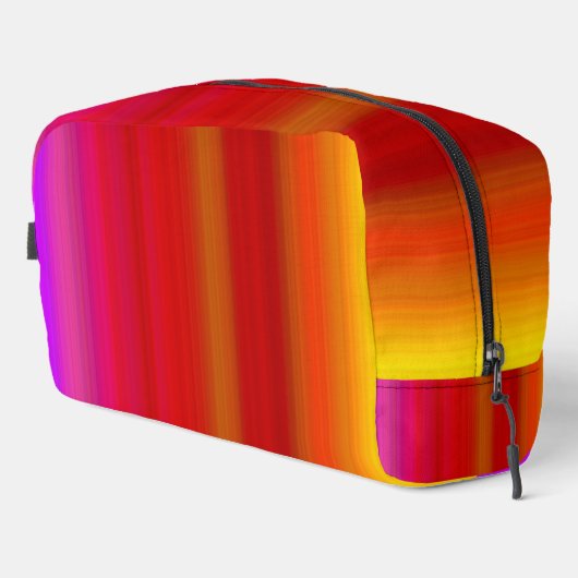 Abstrakte Multicolor Stripes Toilettensäcke Waschbeutel (Rechte Ecke)