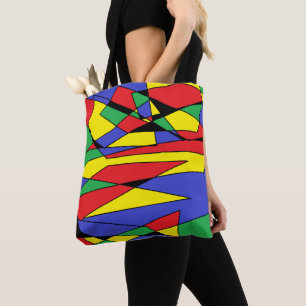 Abstrakte Multicolor Tote Bag Tasche